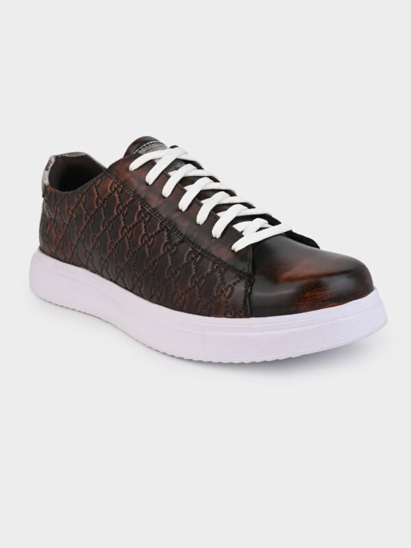 Sporty Lace-up Sneakers for Men Dirty Tan