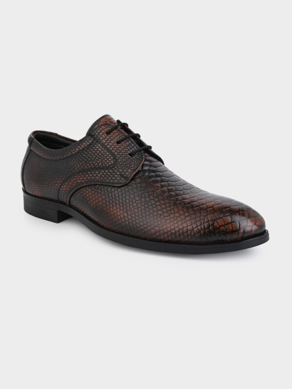 High-quality leather embossed with a snake print design