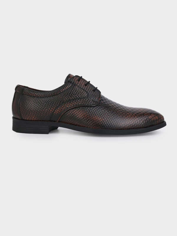 High-quality leather embossed with a snake print design - Image 3