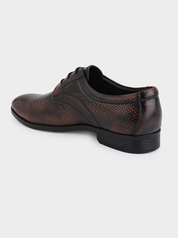 High-quality leather embossed with a snake print design - Image 5