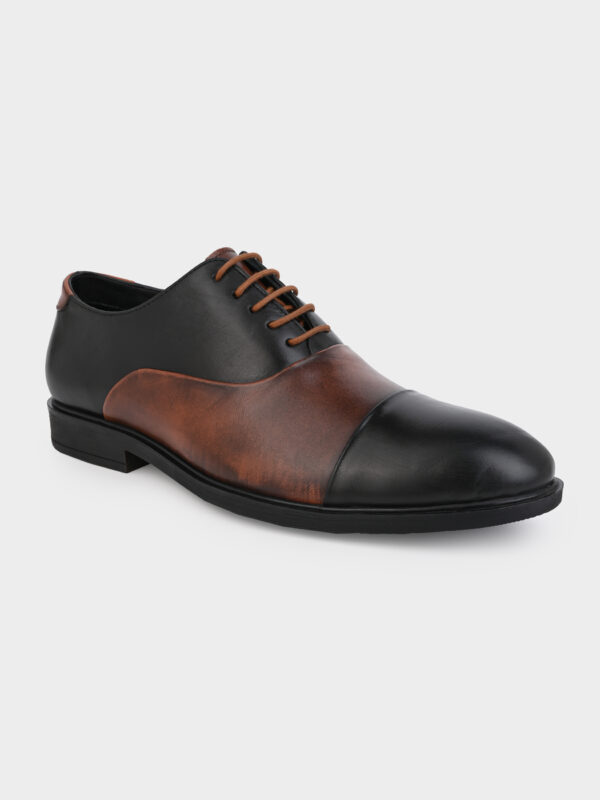 Comfort and Style Combined: Real Leather with TPR Sole (Tan/Black)