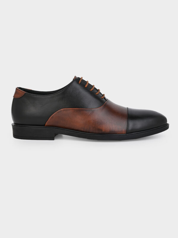 Comfort and Style Combined: Real Leather with TPR Sole (Tan/Black) - Image 3