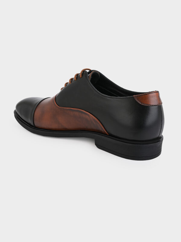 Comfort and Style Combined: Real Leather with TPR Sole (Tan/Black) - Image 5